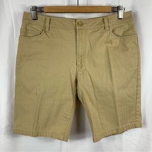 Firefly Men's Beige Casual Walking Bermuda Shorts Size 30 98% Cotton